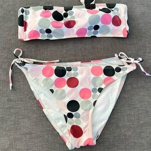 Waterfront Surf 2 Piece bikini Polka Dot Sz L